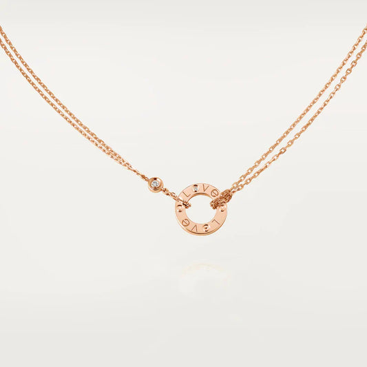 CARTIER LOVE NECKLACE, 2 DIAMONDS